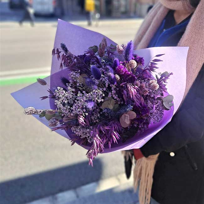 RAMO DE FLOR SECA "PEDRALBES" 2 floristeria-ramos-secos-lila