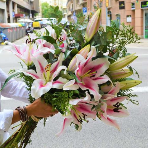 ramo-lilium-rosa