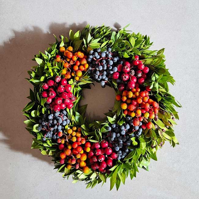CORONA DE NAVIDAD DE FRUTAS 1 corona-con-frutas-barcelona