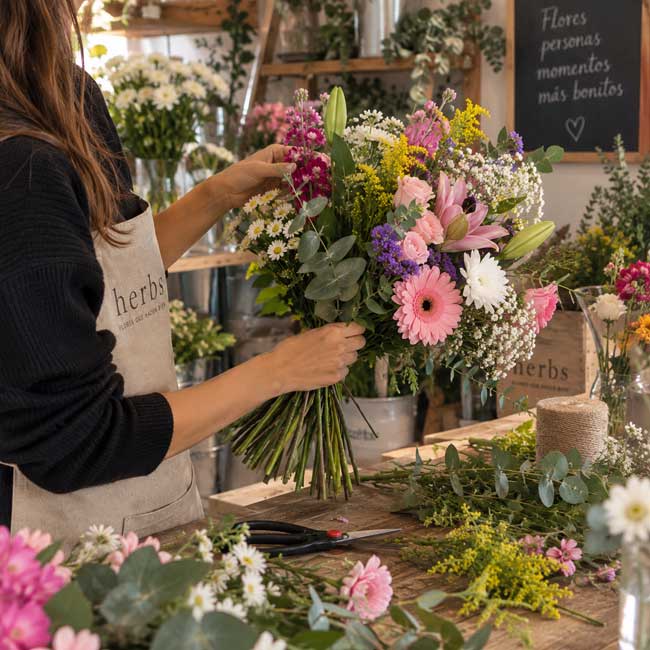 El ramo oferta del día (Confía en nosotros, elegimos las flores por ti) 2 Ramo de flores baratito en barcelona