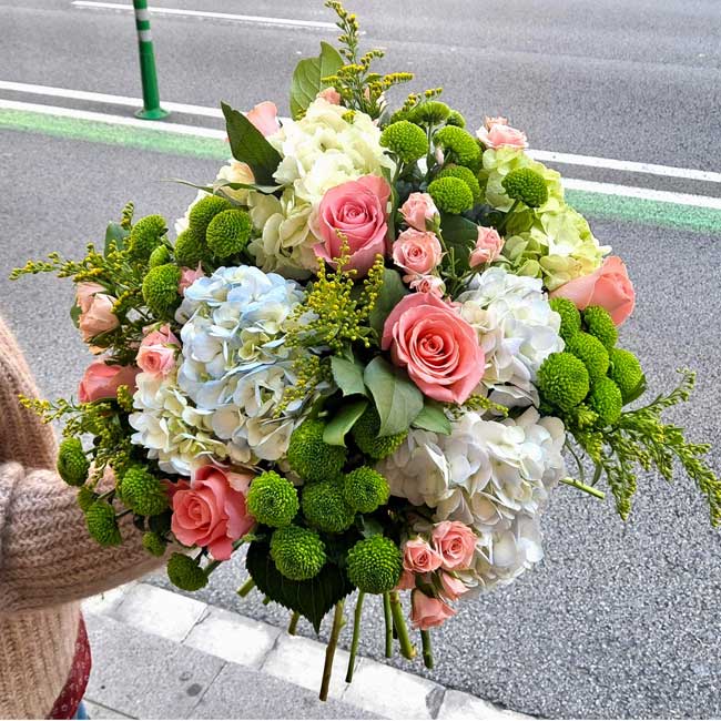 RAMO CON HORTENSIAS "DUBAI" 3 ramos-hortensias-a-domicilio-barcelona